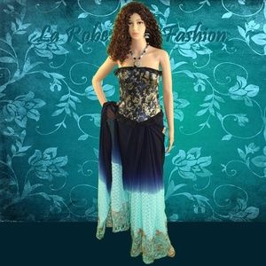 Modern Designer Saree with Corset Blouse